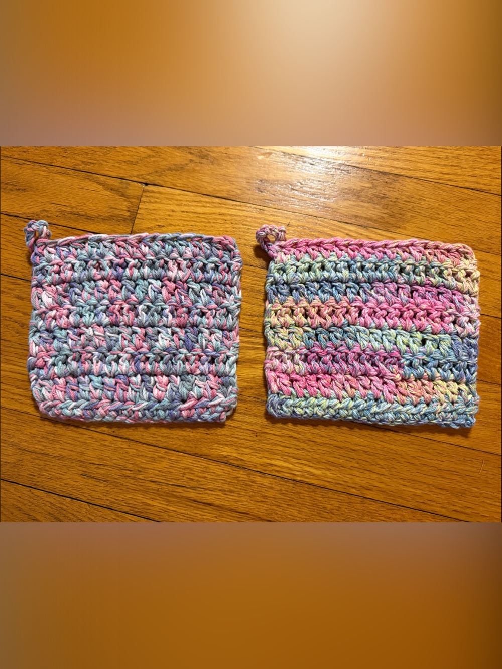 Handmade Crochet Pot Holders - Set of 2